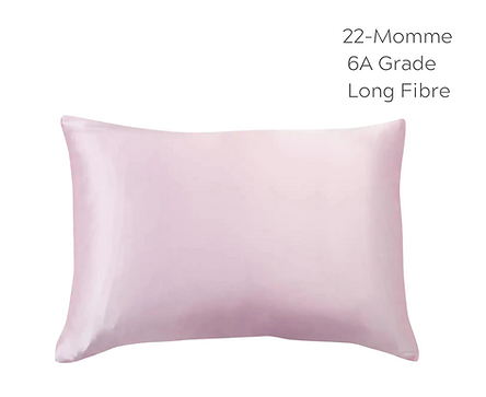 OHC Premium Silk Pillowcase - Soft Pink - Standard